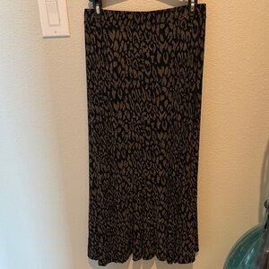 Elegant Animal Print Maxi Skirt JM Collection
